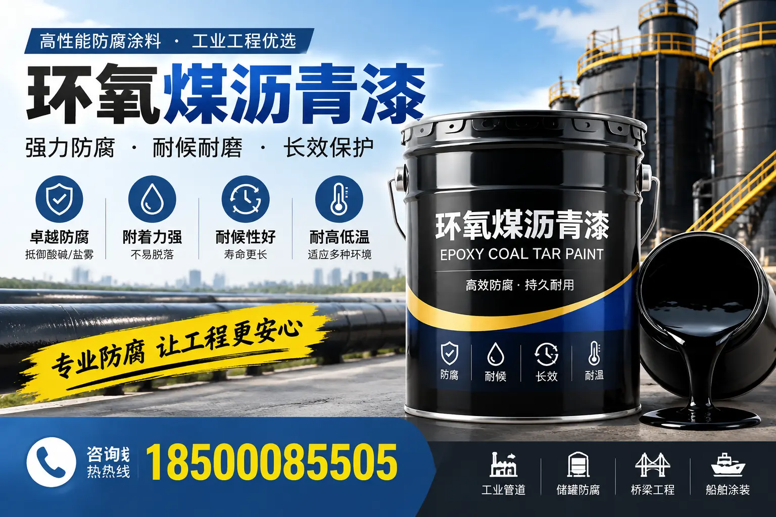 环氧煤沥青漆的施工方法与注意事项，确保在长春顺利完成